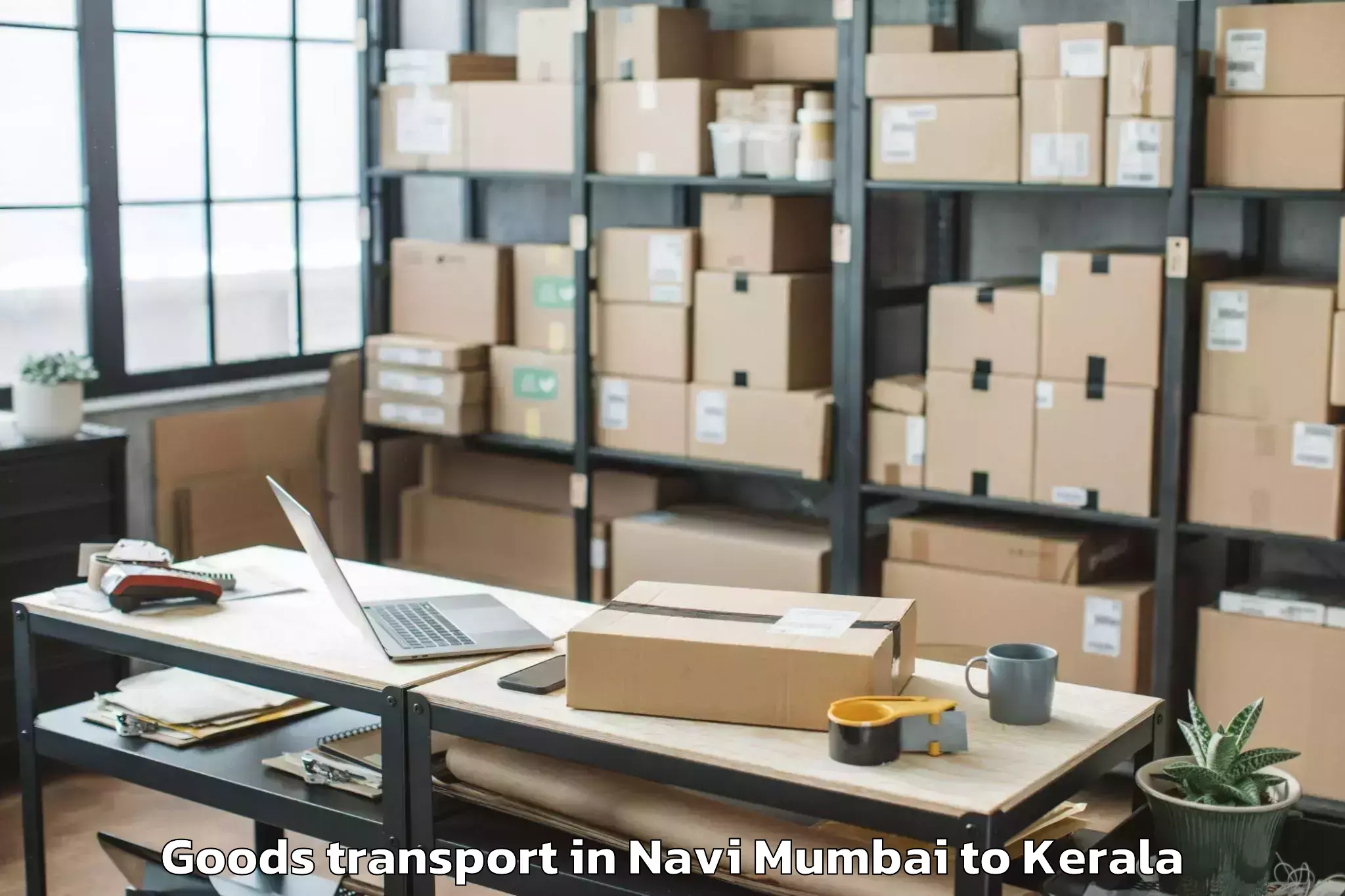 Trusted Navi Mumbai to Kattappana Goods Transport